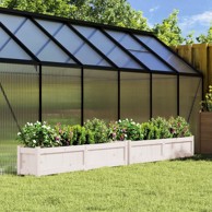 Vrtne sadilice 2 kom bijele od masivne borovine