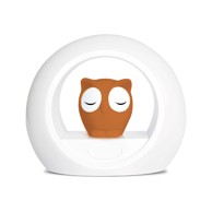 ZAZU Pametna noćna svjetiljka Sova LOU, Choco, s LED svjetlom i senzorom