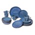 BONAMI SELECTION Tamno plavi blagovaonski set posuđa od kamenine 16 kom Glosia