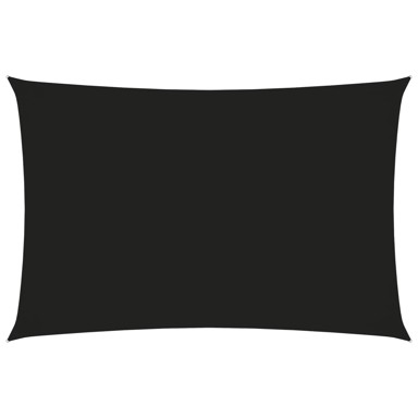 Jedro protiv sunca od tkanine Oxford pravokutno 3 x 5 m crno