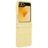 SAMSUNG Maskica za Galaxy Z Flip 6, PU kožna, žuta