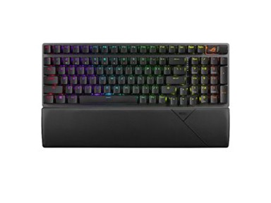 ASUS Tipkovnica ROG Strix Scope II 96 Wireless, crna, RGB, mehanička, US Layout, bežična, USB, BT