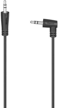 HAMA Audio kabel 90° – 3,5 mm stereo, 1,5 m, crni