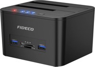 FIDECO Priključna stanica za 2 SATA HDD/SSD, USB 3.0, kloniranje