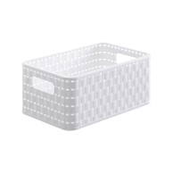 ROTHO Bijela košara za pohranu od reciklirane plastike Country