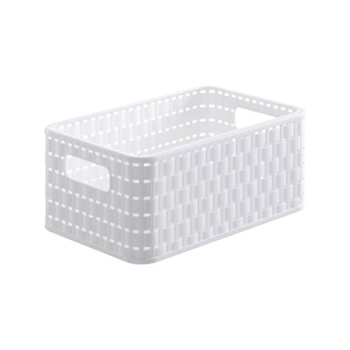 ROTHO Bijela košara za pohranu od reciklirane plastike Country 