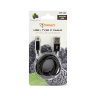SBOX Telefonski kabel usb type c m/m 1,5m fruity crni