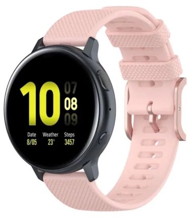 BSTRAP Remen Silicone Rain za Huawei Watch 3 / 3 Pro, roza