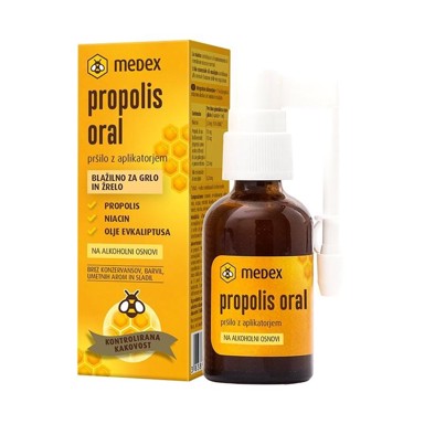 MEDEX Propolis oral alkoholni sprej, 30 ml