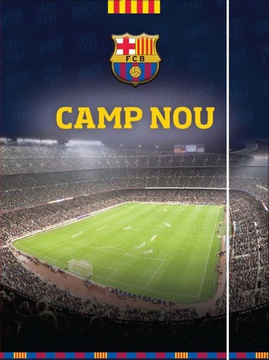 Mapa s gumicom Barcelona Camp Nou
