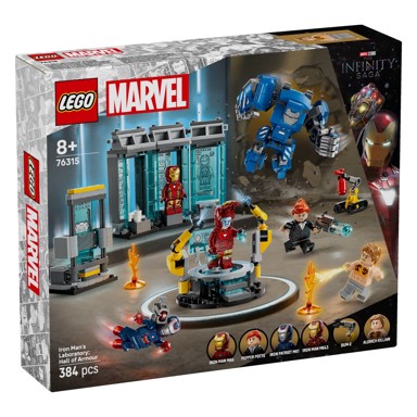 LEGO® SUPER HEROES, Iron Manov laboratorij: Dvorana oklopa, 76315