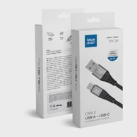 BLUE STAR Pleteni kabel s USB A na Lightning, 2.4 A