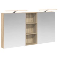 Set kupaonskih ormarića s policom, 3 kom, 130 x 14.5 x 70 cm