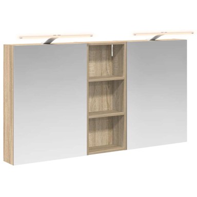 Set kupaonskih ormarića s policom, 3 kom, 130 x 14.5 x 70 cm