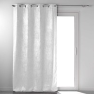DOUCEUR D'INTÉRIEUR Bijela zatamnjujuća zavjesa od samta 135x280 cm Melodie