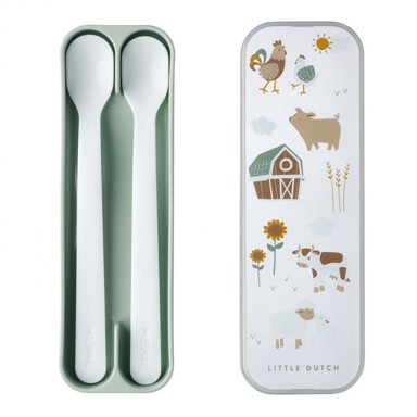 LITTLE DUTCH Set žlica za hranjenje Little Farm