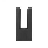 VEVOR Stezaljka za staklo kvadratna nosač ograde 55x55x26 mm, crna