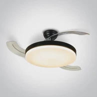 ONE LIGHT Stropni ventilator 25w led 32w cctv ip20 230v crni dm6300/b/v