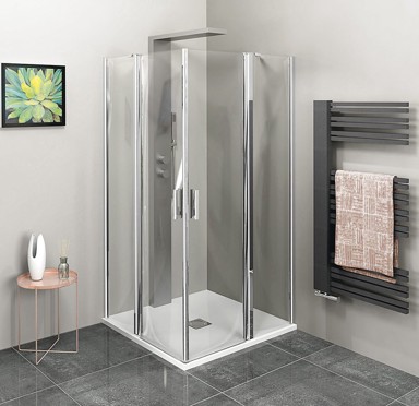 POLYSAN Tuš kabina ZOOM, kvadratna, 900 x 900 mm, prozirno staklo