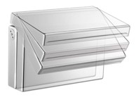 SAPHO Zidna tuš glava KASKÁDA, podesiva, 153 mm, krom