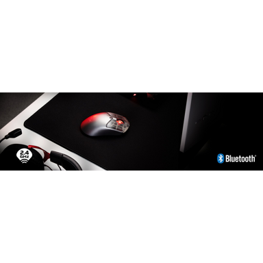 HYPERX Miš Pulsefire Haste 2 S Wireless Silver Gaming Mouse, gaming, bežični/Bluetooth/USB-C, 3200 DPI