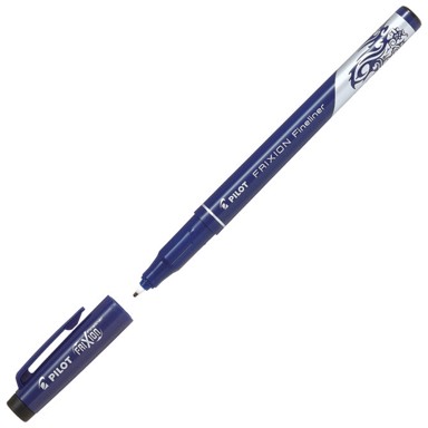 PILOT Flomaster SW-FF-B, Frixion Fineliner, piši-briši, 0,45 mm, crni