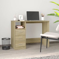 Radni stol boja sonome hrasta 102x50x76 cm konstruirano drvo