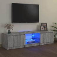 TV ormarić s LED svjetlima boja hrasta sonome 140x40x35,5 cm