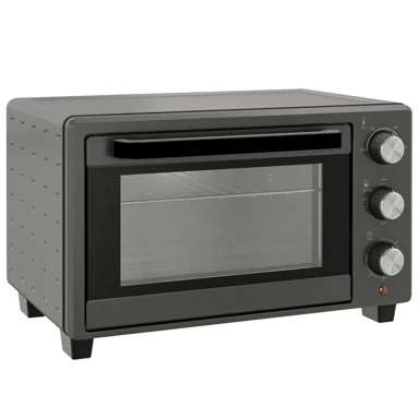 Mini toster pećnica 21 l, 1400 W, 3 načina kuhanja, nehrđajući čelik, siva