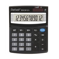 REBELL Kalkulator SDC412, crni