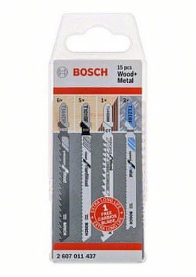 BOSCH Professional Wood and Metal komplet listova za ubodnu pilu, 15-dijelni