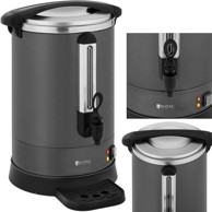 ROYAL CATERING Aparat za kavu i čaj sa slavinom i posudom za kapanje 14 l 1400 W, siva