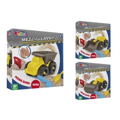 Građevinsko vozilo s kinetičkim pijeskom