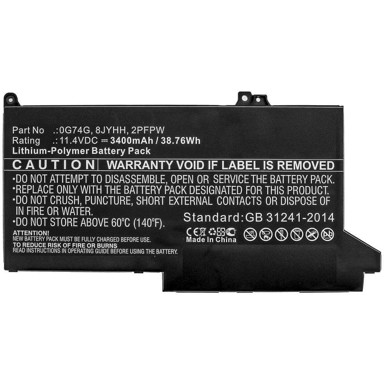 COREPARTS Baterija za Dell laptop 38,76Wh Li-Pol 11,4V 3400mAh
