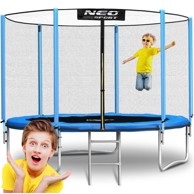 NEO-SPORT Vrtni trampolin 312 cm (10 ft), vanjska mreža i ljestve