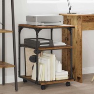 Držač za printer, staro drvo, 43 x 48 x 64 cm, konstruirano drvo