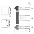 GLOBUS Set za zaobljavanje/skošenje 134 x 40 x 4Z H16-35 mm