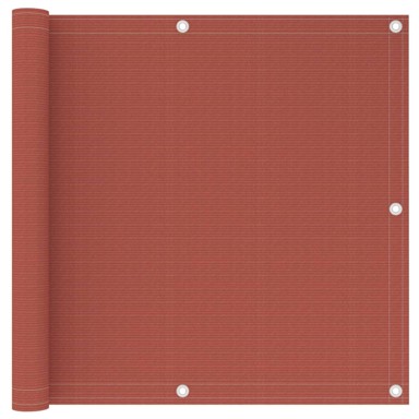 Balkonski zastor, HDPE, 90x300 cm, terakota