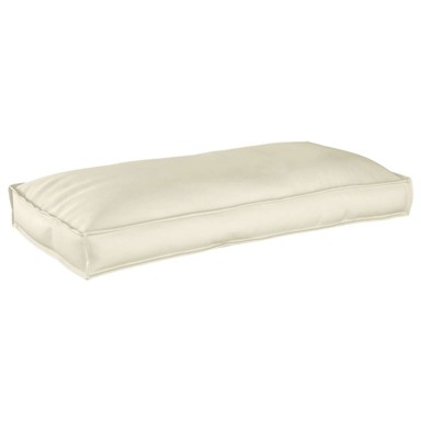Jastučić za sjedenje i naslon 120 x 60 x 12 cm Oxford tkanina, krem