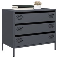 Komoda antracit 68x39x58,5 cm od hladno valjanog čelika