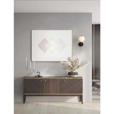 Zidna lampa Savoy, G9, 5 W, satin gold, crna i bijela
