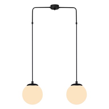 SQUID LIGHTING Crna viseća svjetiljka Efe, visina 100 cm