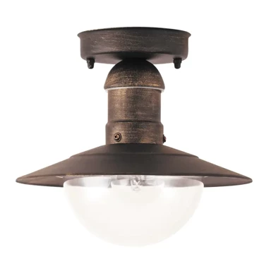 Vanjska stropna svjetiljka Oslo, E27, 1x max 60W, IP44, RA8736, antik zlato