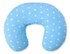 BOBONO Jastuk za dojenje u obliku graha, s odvojivom navlakom, plave zvijezde