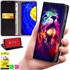 BLUEMOON Futrola tipa novčanik za Motorola Edge 70 - torbica s otiskom + staklo 9H