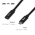 CLUB3D USB-C kabel CAC-2502, 1 m, crni