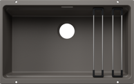 BLANCO Sudoper ETAGON 700-U SILGRANIT inox nosači, bez InFino pribora - vulkan sivi