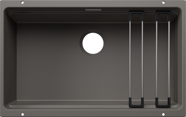 BLANCO Sudoper ETAGON 700-U SILGRANIT inox nosači, bez InFino pribora - vulkan sivi