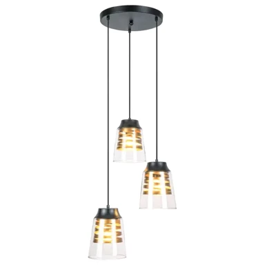 RABALUX Zenaida visilica e27 3x max 60/mat crna/ip20 ra3545