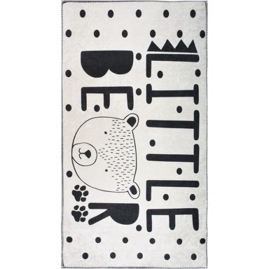 VITAUS Crno-bijeli periv dječji tepih 160x230 cm Little Bear